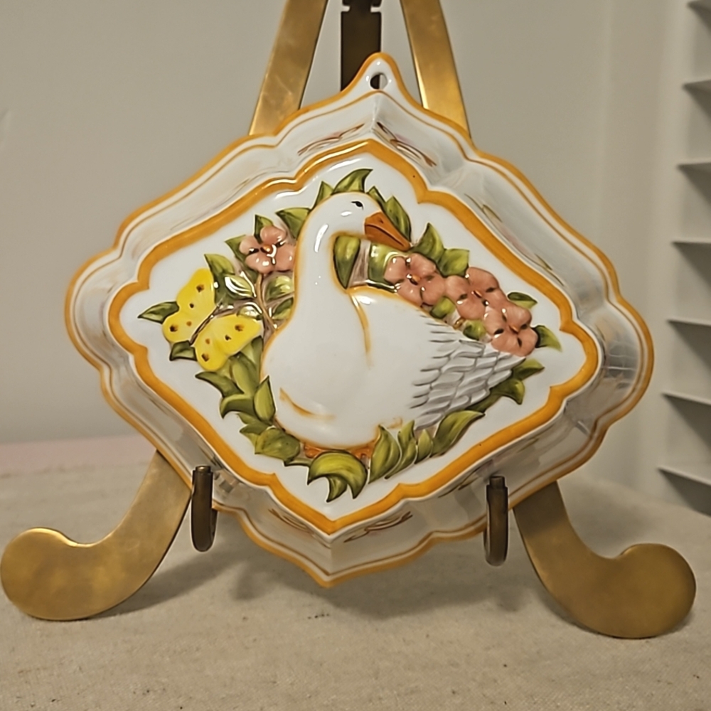 Vintage Le Cordon Bleu Porcelain Mold, Goose Mold